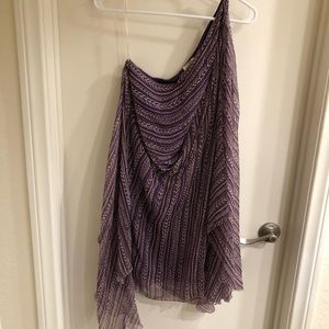 Purple Silk Chiffon Dress